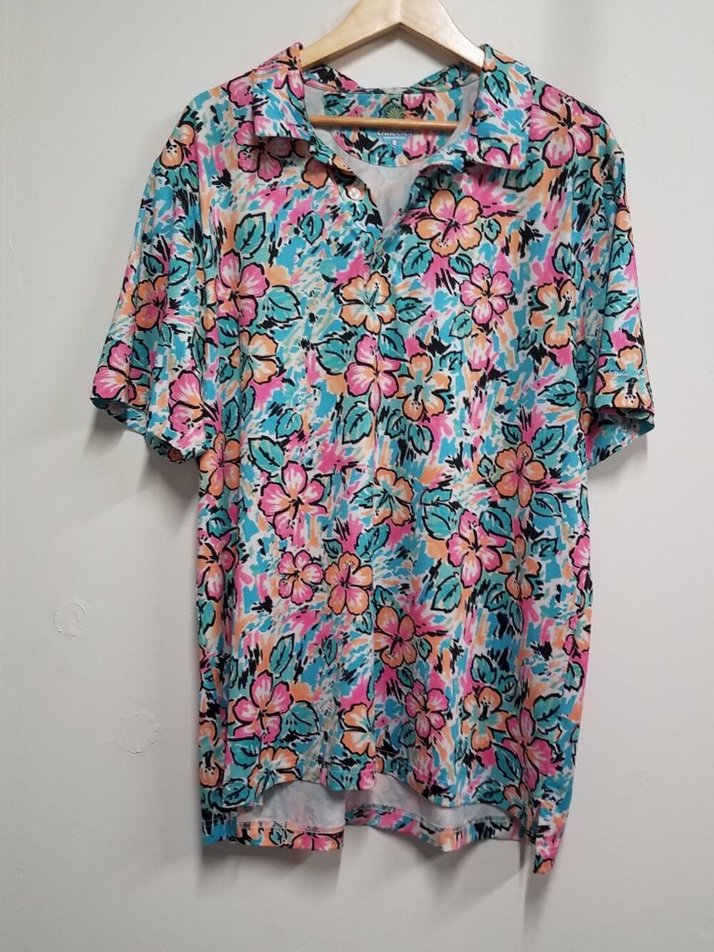 Chubbies Performance Polo Shirt 2XL The Weekend Has Arrived Floral Beach Breeze